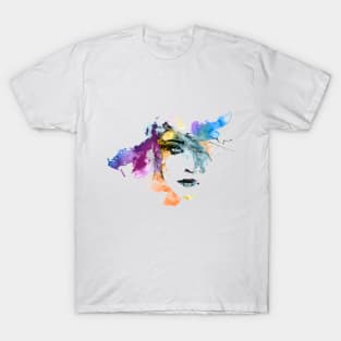 colourful women face T-Shirt